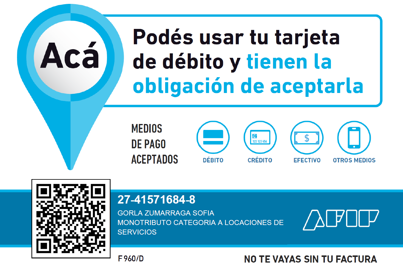 AFIP - Gorla Zumárraga Sofía Monotributo